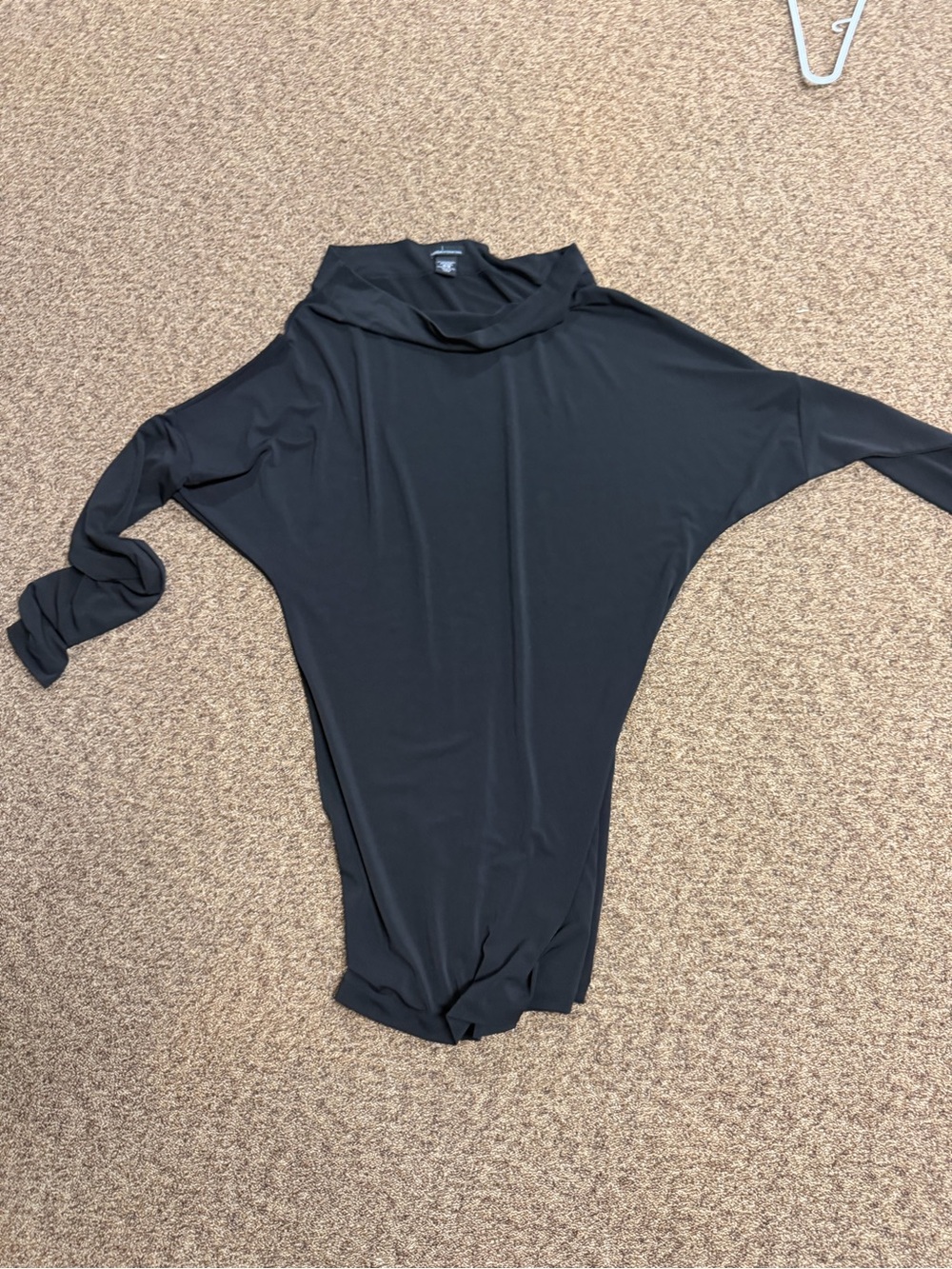 Moda International Black Dolman-Sleeve Tunic Dress